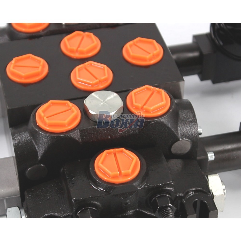Automated DCV200 2 Spool Sectional Directional Valve with Electric Motor detail image